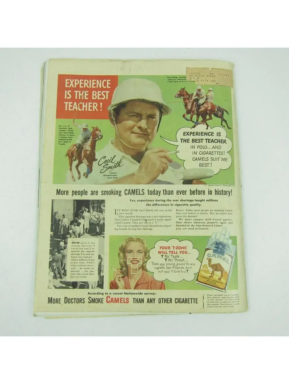 Vintage LOOK Magazine May 27 1947 WWII, Betty Hutton, Earl Warren, Howard Hughes